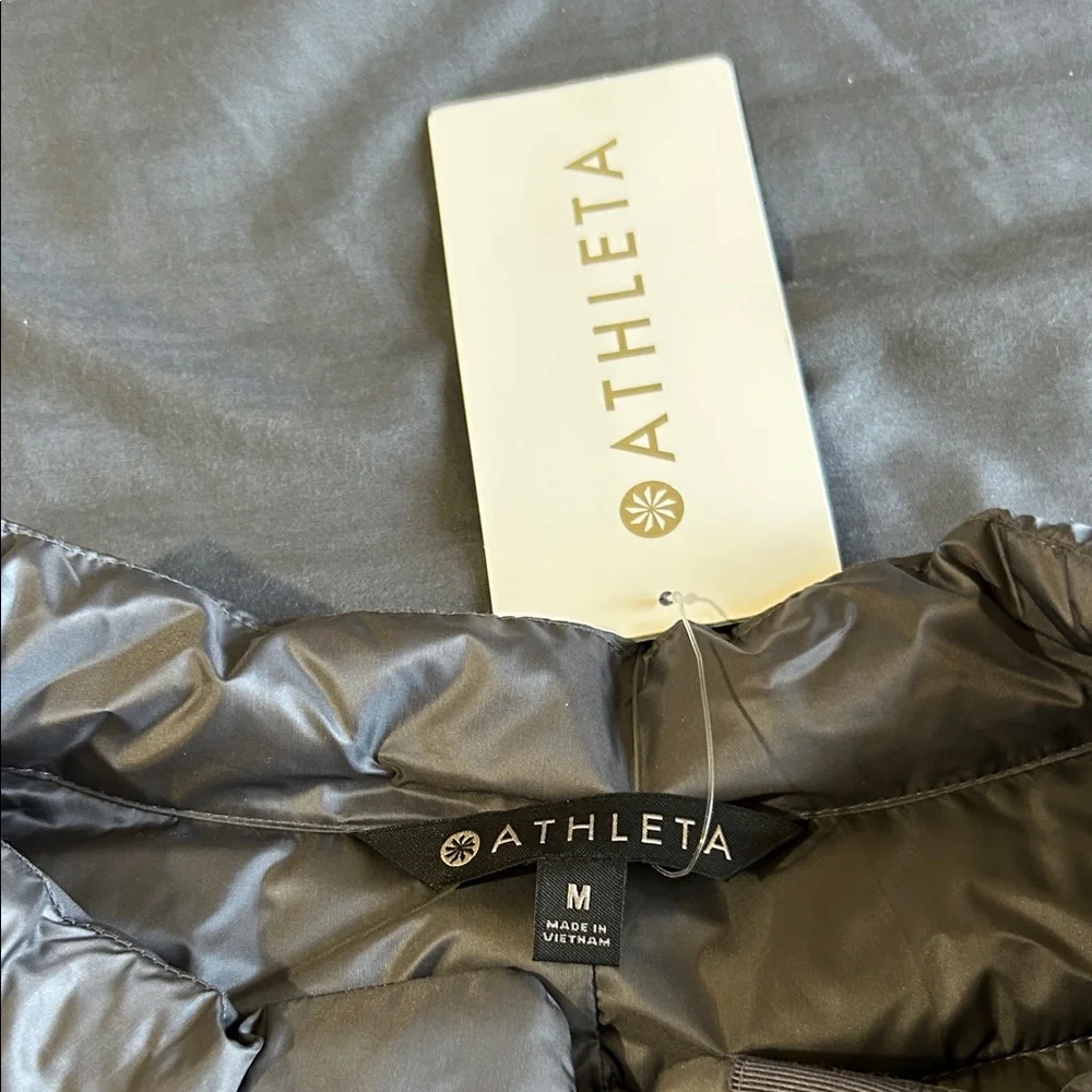 Athleta Silver Quilted Vest - Picture 2 of 5